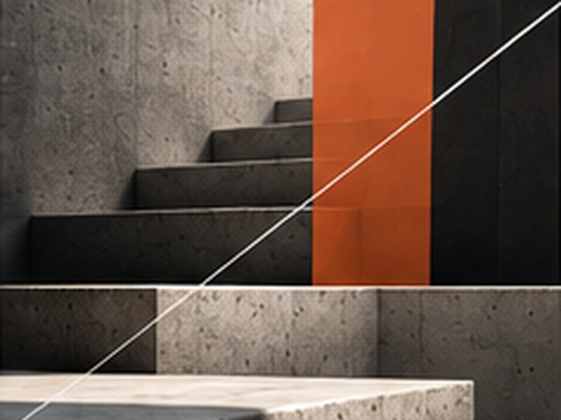 Composición arquitectónica escalonada para representar control de avances.